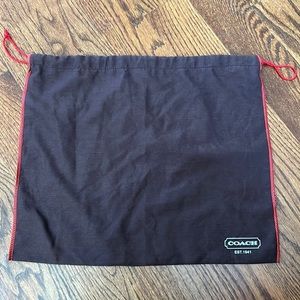 Coach Brown Cloth Dust Cover Bag Purse Protector 15 x 19